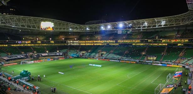 Allianz e seu telão para jogo da Libertadores; estádio dá lucro anual para o Palmeiras