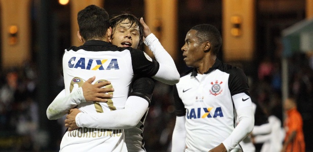 Jogadores do Corinthians comemoram gol de Romero na Florida Cup de 2016