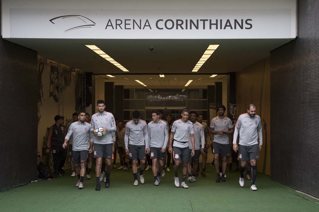 Treino na Arena Corinthians