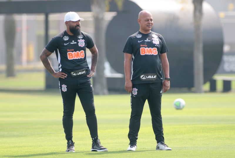 Dyego Coelho - Treino do Corinthians - Mauro Silva