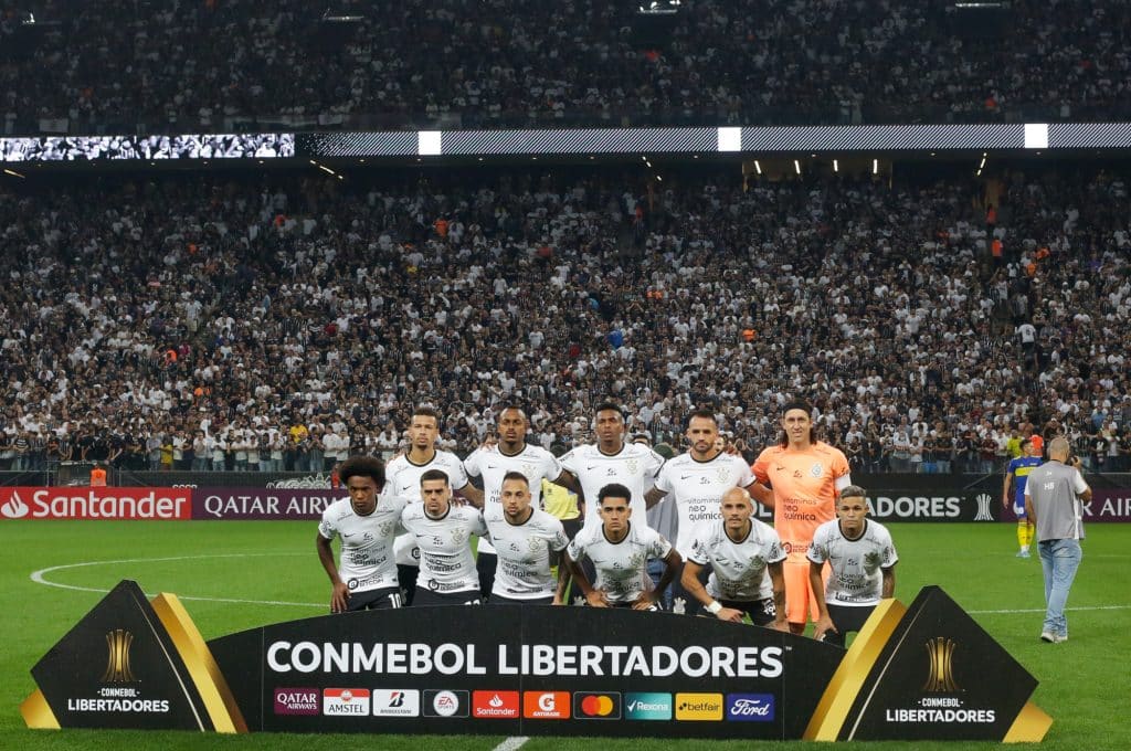 Jogadores do Corinthians - Libertadores 2022